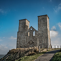 Buy canvas prints of Reculver Towers by Kia lydia