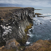 Buy canvas prints of Icelandic seascape near Arnarstapi village by Dalius Baranauskas