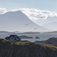 Buy canvas prints of Remote House in Iceland by Dalius Baranauskas