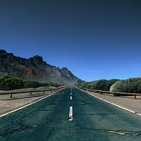 Buy canvas prints of Road in Tenerife island to Teide vulcano by Dalius Baranauskas