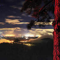 Buy canvas prints of Tenerife night view from Volcano Teide by Dalius Baranauskas