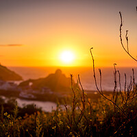 Buy canvas prints of Sunset Dropping over Ilfracombe by Steven Fleck