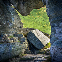 Buy canvas prints of Valley of the Rocks Stone Passage by Steven Fleck