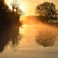Buy canvas prints of Early morning along the Kennet & avon canal. by Sarah Flippance