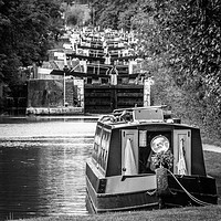 Buy canvas prints of The Stair at Hatton Lock by David Jeffery