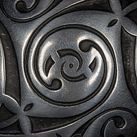 Buy canvas prints of Celtic Design in Pewter by David Jeffery