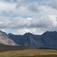 Buy canvas prints of The Cuillin Mountains, Isle of Skye. by David Jeffery
