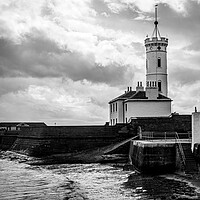 Buy canvas prints of Arbroath Harbour, Time Ball Tower. by David Jeffery