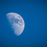 Buy canvas prints of Winter's Afternoon Moon by David Jeffery