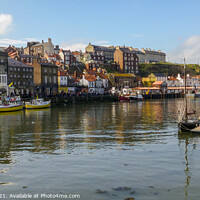 Buy canvas prints of Whitby Harbour -1 by Lisa Hands