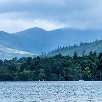 Buy canvas prints of Eastern Shore, Windermere, Cumbria by Lisa Hands