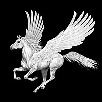 Buy canvas prints of Iconic Pegasus by Lisa Hands