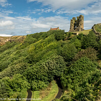 Buy canvas prints of Scarborough Castle, North Yorkshire by Lisa Hands