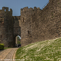 Buy canvas prints of Conwy Medieval Gateway, Wales by Lisa Hands