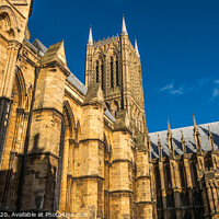 Buy canvas prints of South Facade of Lincoln Cathedral by Lisa Hands