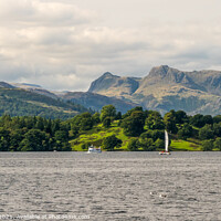 Buy canvas prints of Sailing on Windermere by Lisa Hands