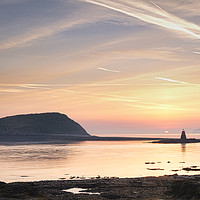 Buy canvas prints of Puffin island sunrise Anglesey by Ray Tickle