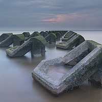 Buy canvas prints of Sea defences by Ray Tickle