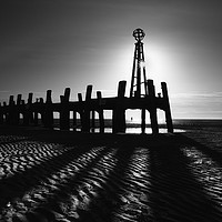 Buy canvas prints of The old Lytham pier  by Ray Tickle