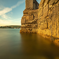 Buy canvas prints of Harbour Wall in Swanage by Thomas Faull