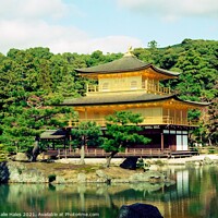 Buy canvas prints of Temple of the Golden Pavilion, Kyoto Japan by Nathalie Hales