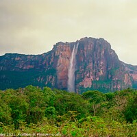 Buy canvas prints of The Angel Falls, Venezuela by Nathalie Hales