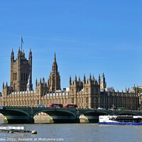 Buy canvas prints of Houses of Parliament, London by Nathalie Hales