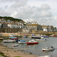 Buy canvas prints of View of Mousehole, Cornwall by Nathalie Hales