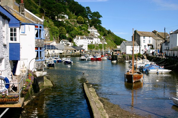 Serene Polperro Harbour Picture Board by Nathalie Hales