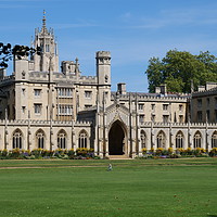 Buy canvas prints of St John's College, Cambridge by Nathalie Hales