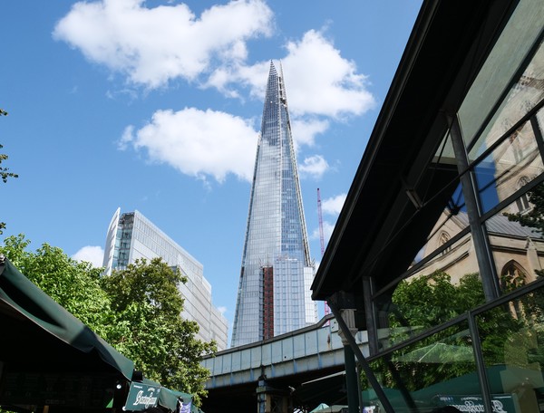 The Shard viewed from Borough Market Picture Board by Nathalie Hales