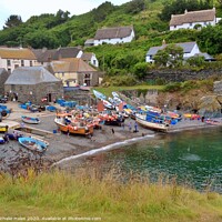 Buy canvas prints of Cadgwith Harbour, Cornwall by Nathalie Hales