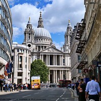 Buy canvas prints of St Paul's Cathedral by Nathalie Hales