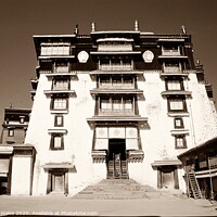 Buy canvas prints of Potala Palace entrance, Lhasa by Nathalie Hales