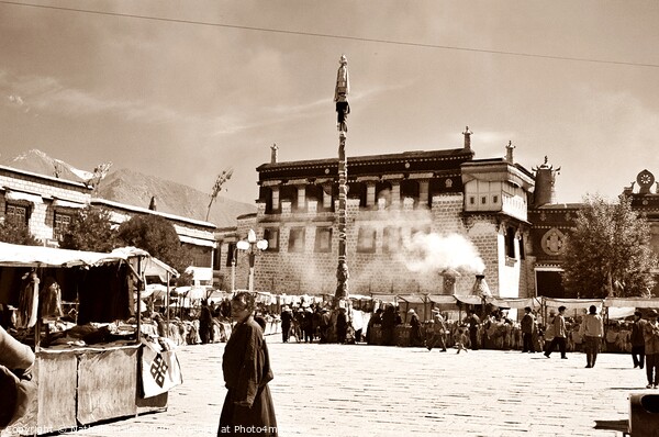 Jokhang Market, Lhasa Picture Board by Nathalie Hales