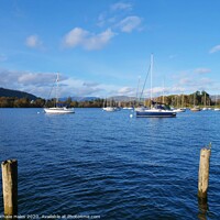 Buy canvas prints of Sailing on Lake Windermere by Nathalie Hales
