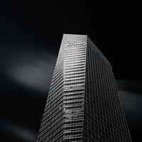 Buy canvas prints of Skyscraper against black sky in Madrid by Juan Jimenez