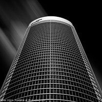 Buy canvas prints of Low angle view of skyscraper against sky in Madrid by Juan Jimenez