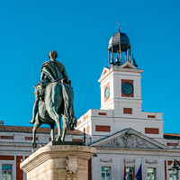 Buy canvas prints of The Puerta del Sol square in Central Madrid by Juan Jimenez