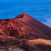 Buy canvas prints of Teneguia Volcano cinder cone in the Island of La Palma by Juan Jimenez