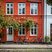 Buy canvas prints of Picturesque colorful houses in Copenhagen by Juan Jimenez