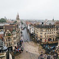 Buy canvas prints of High angle view of Oxford by Juan Jimenez