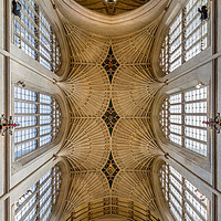 Buy canvas prints of Bath Cathedral vaults by Juan Jimenez