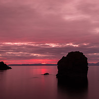 Buy canvas prints of Dunure Sunset by Billy Coupar