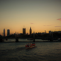 Buy canvas prints of Sunset over London by Neil Greenhalgh