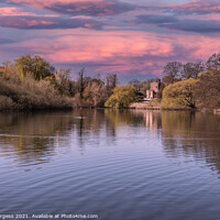 Buy canvas prints of Evening sunset at the Abbey  by Holly Burgess