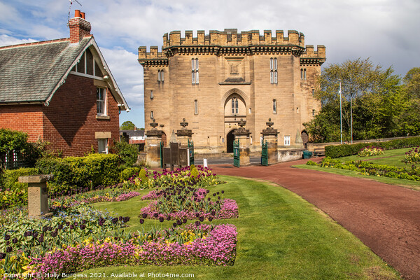 Picturesque Northumberland's Morpeth Castle Picture Board by Holly Burgess