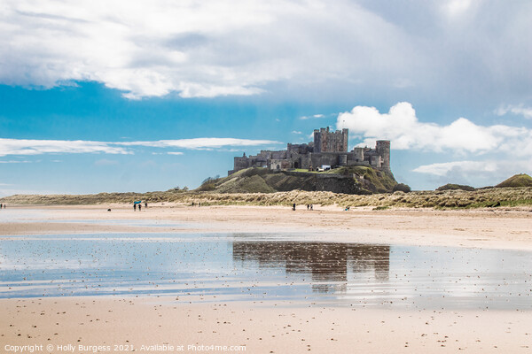 Evocative Echoes of Bamburgh Castle, North East Picture Board by Holly Burgess