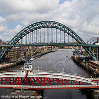 Buy canvas prints of  Newcastle Up on Tyne Bridge by Holly Burgess