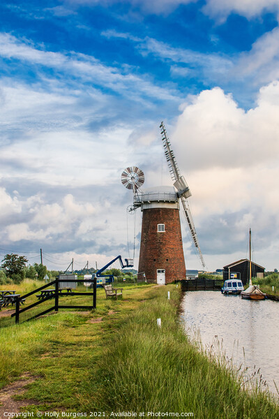 Enigmatic Horsey Windpump: Norfolk's Resilient Ico Picture Board by Holly Burgess